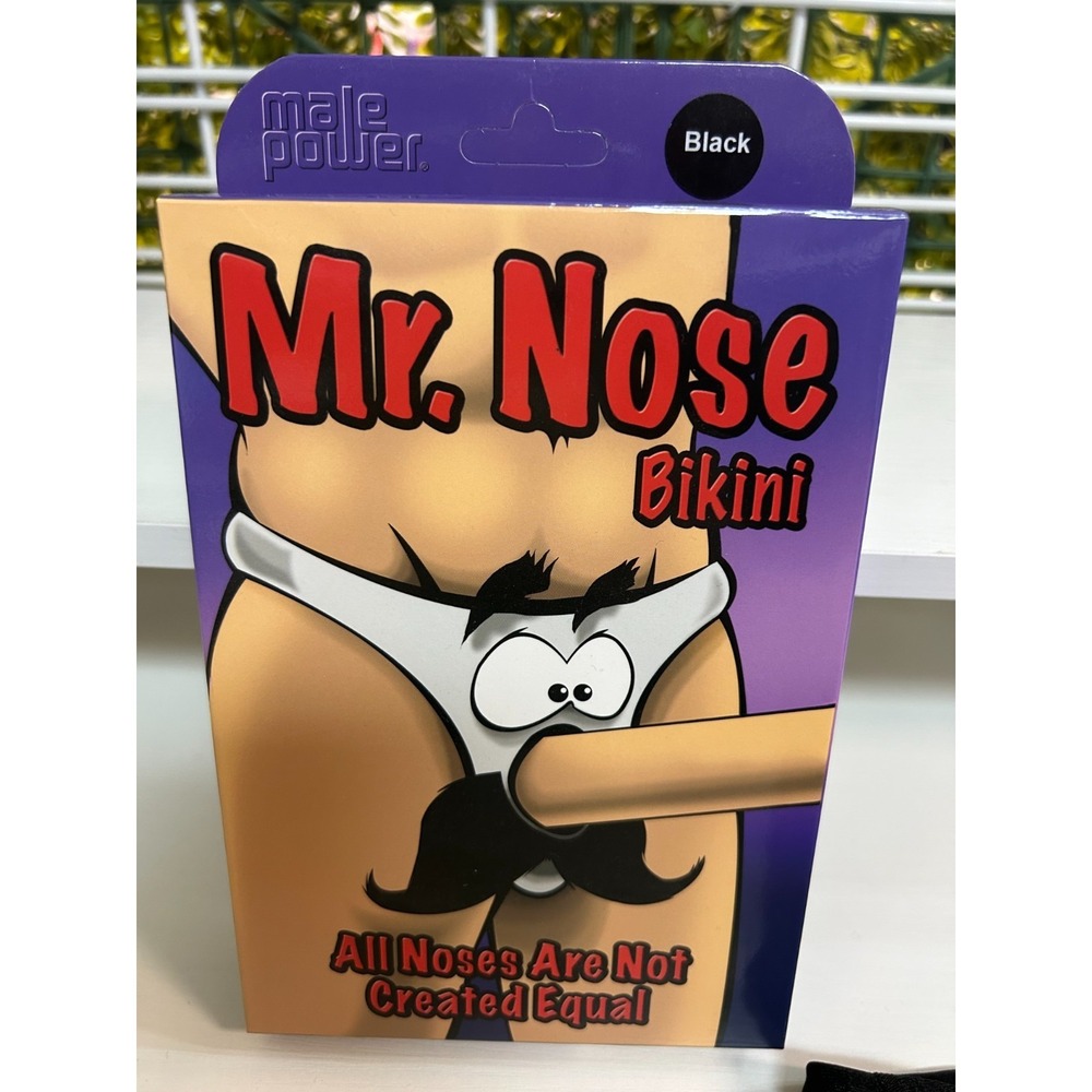 Mr. Nose NOVELTY Men's Bikini GAG GIFT ONE SIZE NIB
